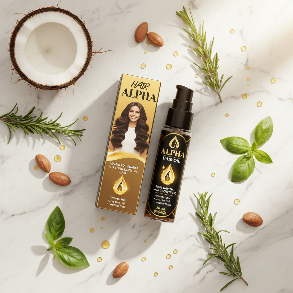 Alpha Hair Oil – 3in1 Advanced Hair Growth Formula (250ml)